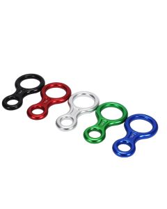 ring descender for rock climbing